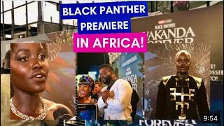 BLACK PANTHER - AFRICAN PREMIERE