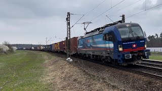 Zugverkehr/Trains at Waghäusel 12.03.24