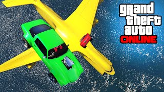 GTA 5: Online - Cargo Plane Stunts \& Funny Moments \/ Sky Demolition Derby