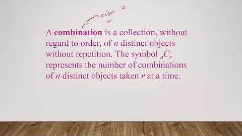 Probability: Counting Method - Permutations and Combinations