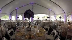 Wedding Reception inside a beautiful tent 