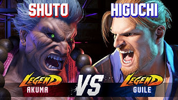 SF6 ▰ SHUTO (Akuma) vs HIGUCHI (Guile) ▰ High Level Gameplay
