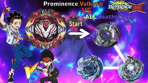 베이블레이드 버스트 다이너마이트 DB 【프로미넌스 발키리 VS  ALL 데스사이저】 Beyblade Burst DB ベイブレードバーストDB