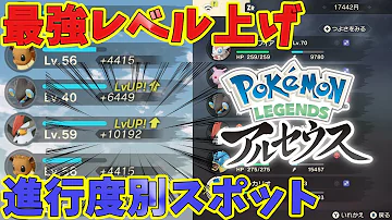 ポケモンアルセウス 速攻でLv100に 序中終盤の最強レベル上げスポットを紹介 ポケモンアルセウス 速攻でLv100に 序中終盤の最強レベル上げスポットを紹介