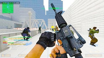 Counter Strike Source - Zombie Escape mod online gameplay on m0w0m map