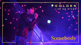 [4K]  Jung Kook 'Somebody'   |   정국 쇼케이스 GOLDEN LIVE ON STAGE 🎫