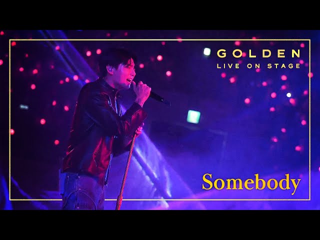 [4K]  Jung Kook 'Somebody'   |   정국 쇼케이스 GOLDEN LIVE ON STAGE 🎫 class=
