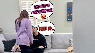 Telling My Pregnant Fiancée To Shut Up To See How She Reacts! | Anxiety Couple