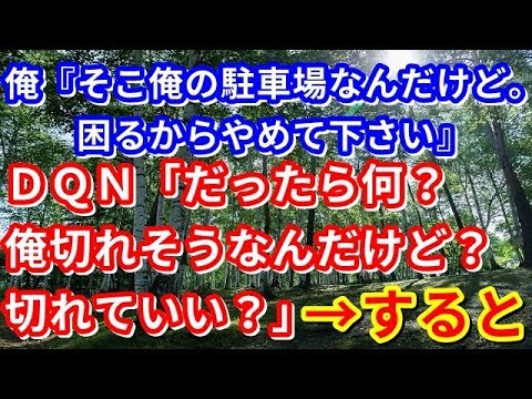 【修羅場】俺『そこ俺の駐車場なんだけど。困るからやめて下さい』ＤＱＮ「だったら何？俺切れそうなんだど？切れていい？」→すると・・・【修羅場な生活】