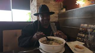 My Dominican Fatherinlaw tries Pho for the first time. Pho Asia in Audubon, NJ