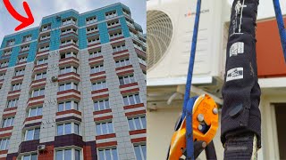 видео: Установка блока кондиционера в Смоленске | Промышленный альпинизм картинка: Установка блока кондиционера в Смоленске | Промышленный альпинизм