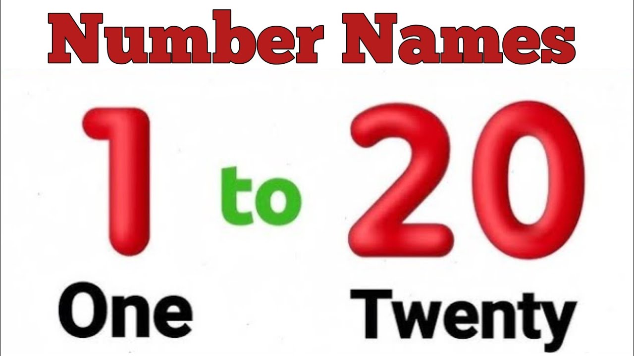 Number Names 1 to 20 || number name 1 to 20 || number names with spellings ||
