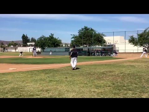 Yorba Linda hits 3 Eldo batters on 3 consecutive pitches to load the b