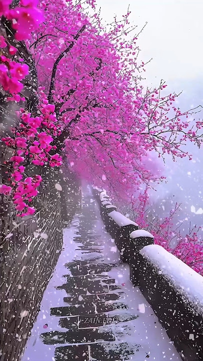 Pemandangan yang sangat indah di Swiss 🇨🇭 Kepingan salju ❄️ #shortvideo #travel #place #nature #snow
