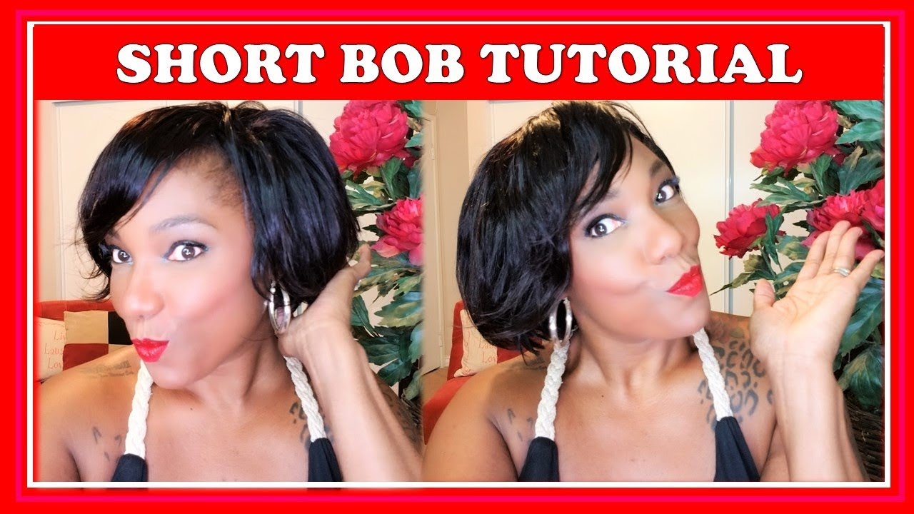 Short Bob Hair Tutorial - YouTube