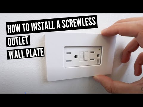 How To Install A Screwless Outlet Cover Plate