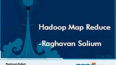 Hadoop  MapReduce