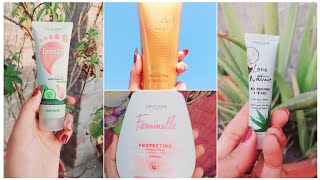 Oriflame Products Review Feminelle Review Sugar Scrub Review Feetup Review Eye Gel Review