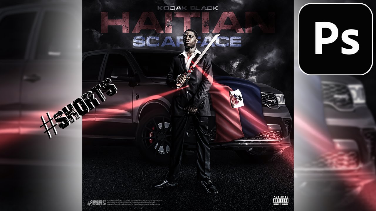 Kodak Black Haitian Scarface Cover Art Concept 