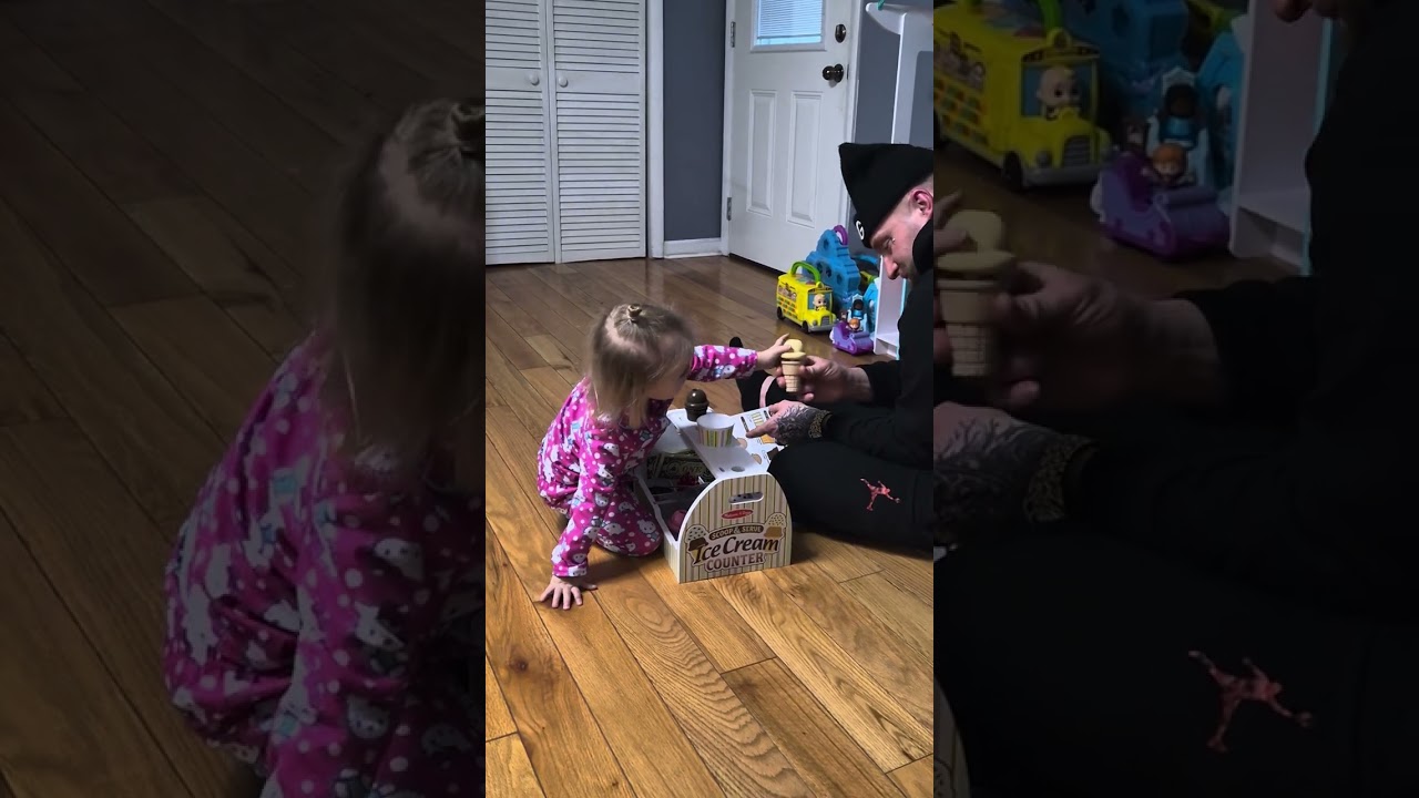 Melissa and Doug's Scoop + Serve Ice cream counter with Ariah! 