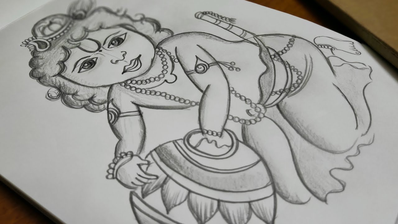 Bal Krishna Drawing•Bal Krishna Drawing step by stepBal Krishna