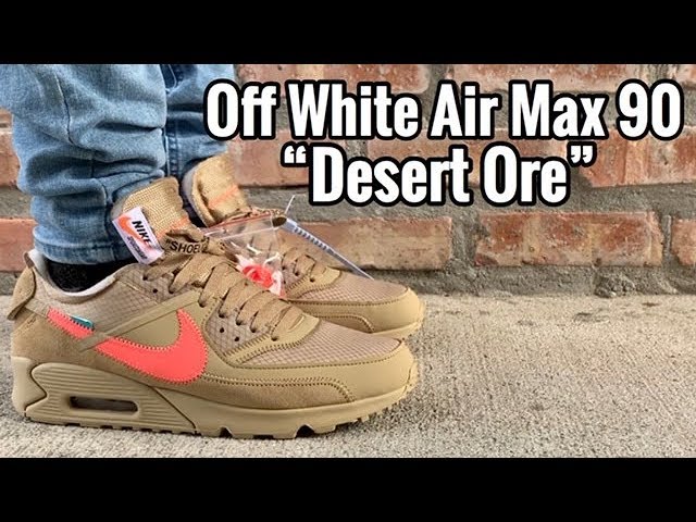 air max 90 desert ore on feet