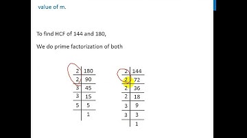[Class 10] If HCF of 144 and 180 is expressed in form 13m - 16. Find value of m - Teachoo