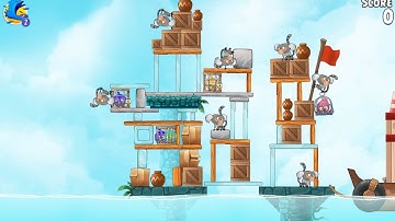 Angry Birds Rio Level 2 Hidden Harbor Walkthrough 3 Star