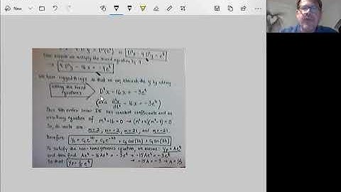 Solving Systems of Linear DEs By Elimination - Video 1
