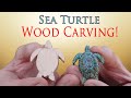 Carving a Wooden Sea Turtle Pendant