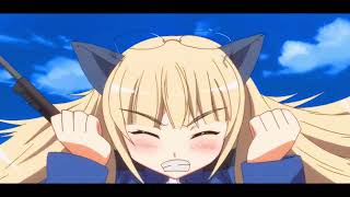 Strike Witches - Perrine sees Yoshika with Mio