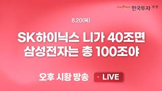 [08/20 Research Talk Talk] Cracks in AI stocks drag down leaders Samsung Electronics and SK Hynix...