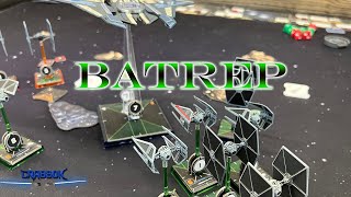 X-Wing - Empire Batrep - TIE Interceptors vs Gar Saxon and Iden Versio!