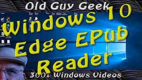 Windows 10 Creators Update - Edge EPub Book Reader With ReadAloud