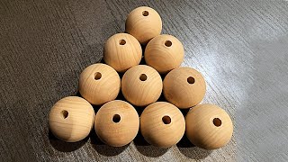 How to make balls with holes. The easiest exercise for a beginner!