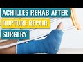 Achilles Rehab after Surgery - Exercises and Recovery Times