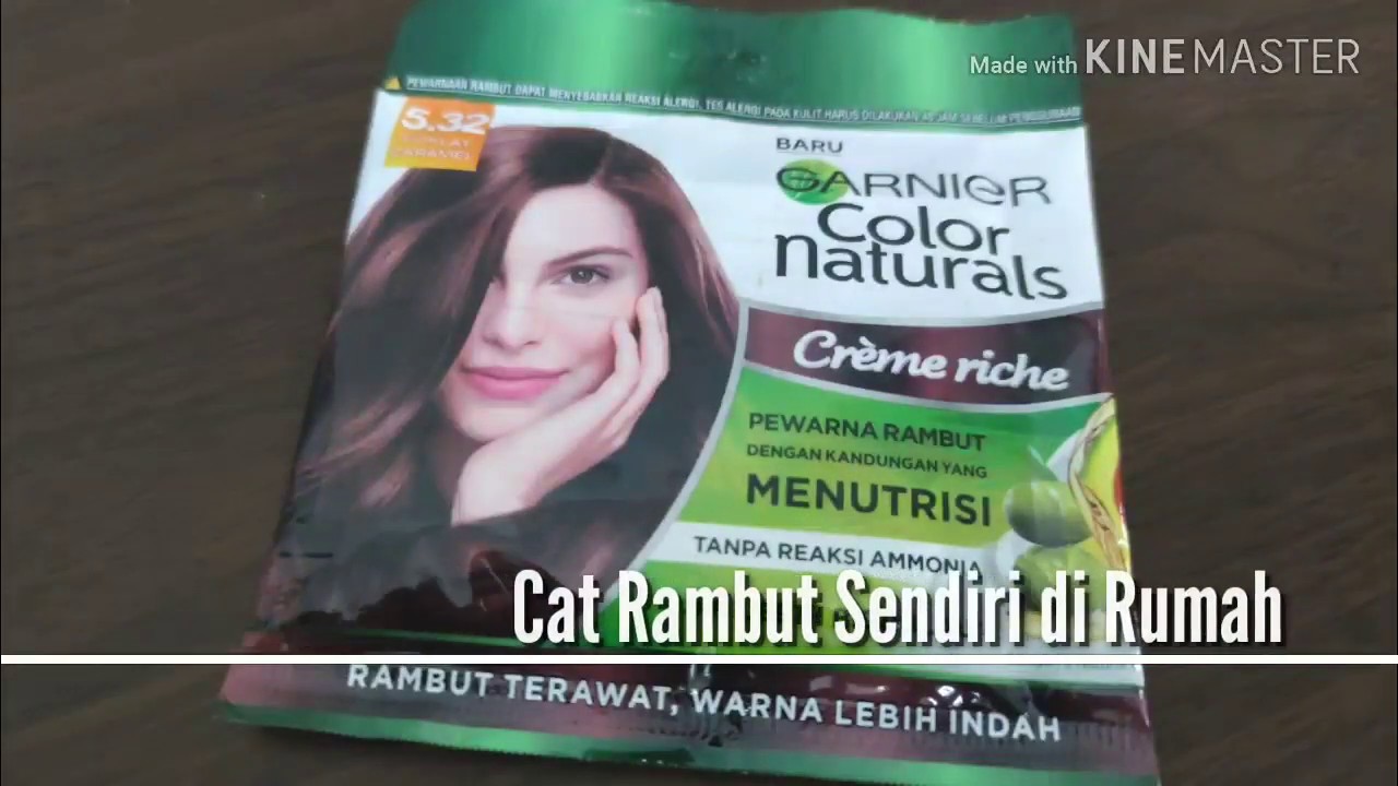  CAT  RAMBUT  SENDIRI DIRUMAH GARNIER  COKELAT CARAMEL YouTube