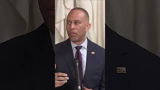 House Minority Leader Hakeem Jeffries reacts to Trump's pick for director of national intelligence