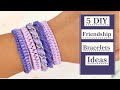 5 DIY Friendship Bracelets Ideas| Macrame Bracelets |Thread Bracelet |Jewellery Making| Creation&you