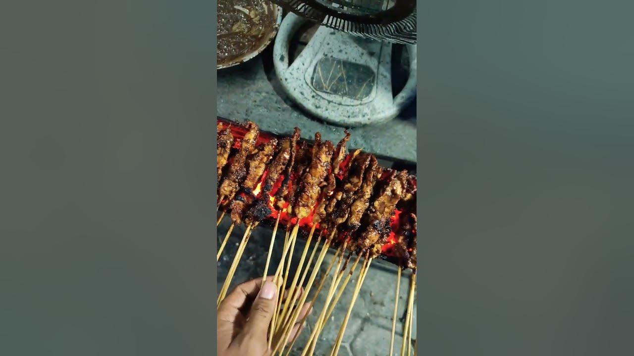 Cara bakar sate ayam pakai kipas angin Agar lidinya tidak ikut terbakar