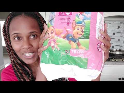 Unboxing and Review Parent's Choice Dry & Gentle Size 7 Diapers 