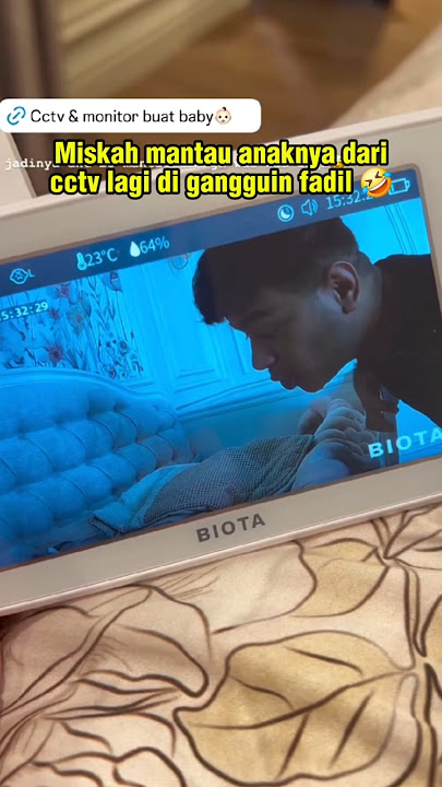Download lagu Miskah monitors her child from CCTV and is being disturbed by Fadil 🤣 #miskahshafa #fadiljaidi #p...