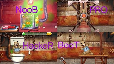 Kick The Buddy: Most Brutal Challenge Guys: Noob vs pro vs Hacker vs BooT