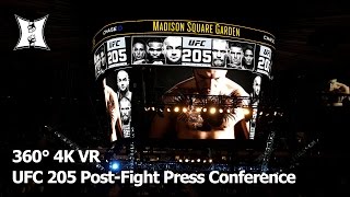(360° 4K \/ VR) UFC 205: Post Fight Press Conference