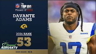 53: Davante Adams (WR,Rams) | Top 100 Players of 2026