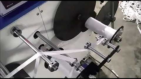 Double spool winding machine, Automatic Measuring and roll and spool winding machine