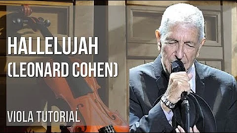 How to play Hallelujah by Leonard Cohen on Viola (Tutorial)