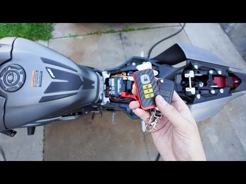Installing An Alarm System in 5 Minutes| Yamaha R6 2019 | Works For All Motorcycles