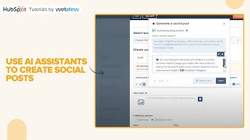 How to use AI assistants to create social posts
