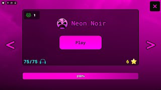 Neon Noir 100% Complete - Beat Bounce | Roblox Gameplay screenshot 4